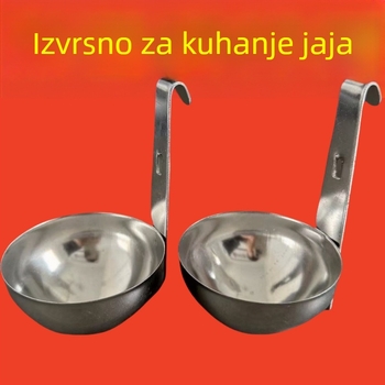 Nehrđajući čelični kalup za jaja s dizajnom za uši, za poširana i kuhana jaja, kuhinjski alat