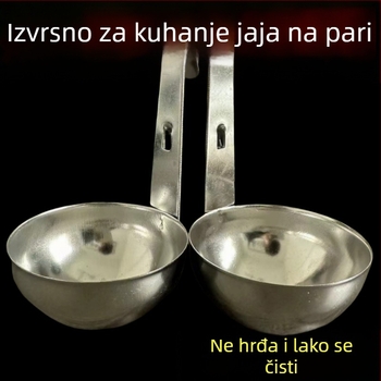 Nehrđajući čelični kalup za jaja s dizajnom za uši, za poširana i kuhana jaja, kuhinjski alat
