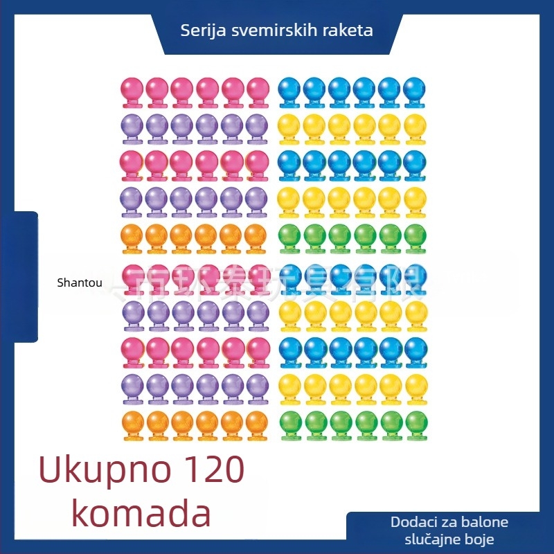 Bobo kugla za naduvavanje – ljepiljiva raketa DIY dječja igračka, 8 inča