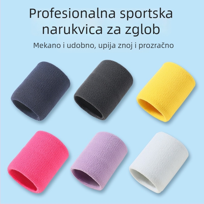Sportska narukvica za zapešće – upija znoj, zaštita zapešća, pogodna za košarku i tenis, trčanje i fitness