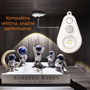 Senzorsko LED osvjetljenje vitrine za figurice, punjivo USB napajanje, bez kablova, ugrađena baterija, dimenzije 68×40×20 mm