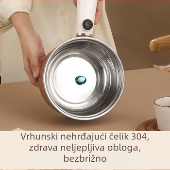 304 nehrđajući čelik, višenamjenski električni lonac, 2L, za kućnu i studentsku upotrebu, lonac za rezance i hot pot, pametan sve-u-jedan lonac