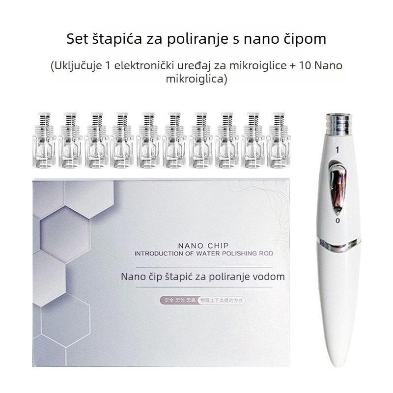 Gabrielle Uređaj za mikroiglice za lice za kućnu upotrebu, uređaj za ubrizgavanje seruma i njegu kože s Water Light tehnologijom