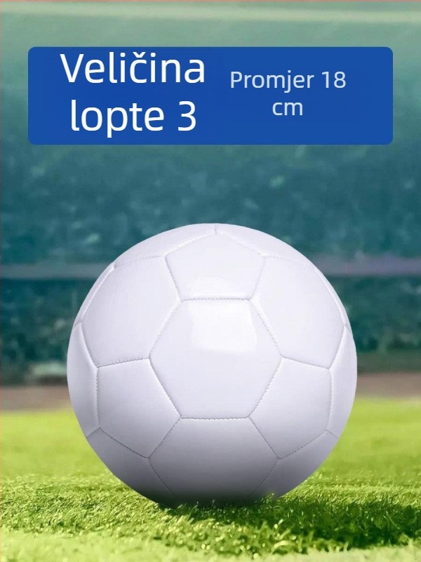 PVC nogometna lopta s DIY graffiti dizajnom na potpuno bijeloj površini, dizajn s potpisom, veličine 3, 4 i 5, šivana strojem