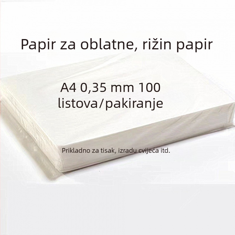 Tanak wafer papir A4 s jestivim digitalnim slikom torte za ukrašavanje lizalica i wafer cvjetova