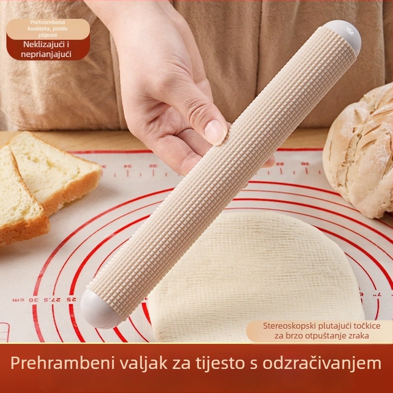 Neprijanjajući valjak za tijesto – kuhinjski alat za kruh i tijesto