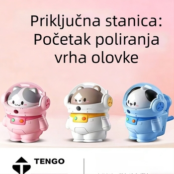 Kreativni oštrač za olovke s dizajnom astronauta, ručni, za učenike i djecu