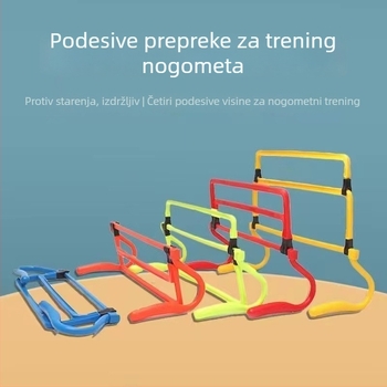 Prilagodljivi kućni okvir za trening s preprekama — za nogomet, košarku i atletiku (mali okvir za prepreke)