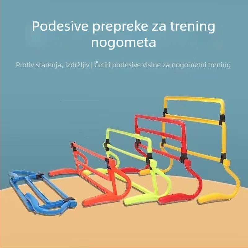 Prilagodljivi kućni okvir za trening s preprekama — za nogomet, košarku i atletiku (mali okvir za prepreke)