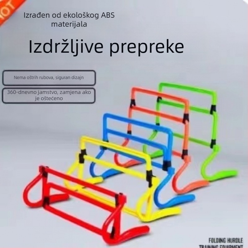 Prilagodljivi kućni okvir za trening s preprekama — za nogomet, košarku i atletiku (mali okvir za prepreke)
