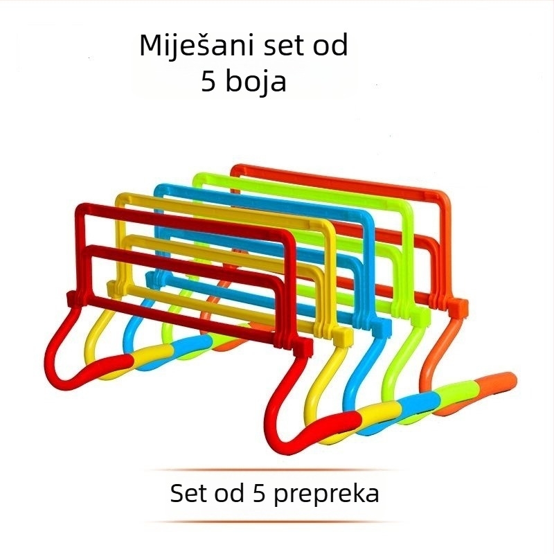 Prilagodljivi kućni okvir za trening s preprekama — za nogomet, košarku i atletiku (mali okvir za prepreke)