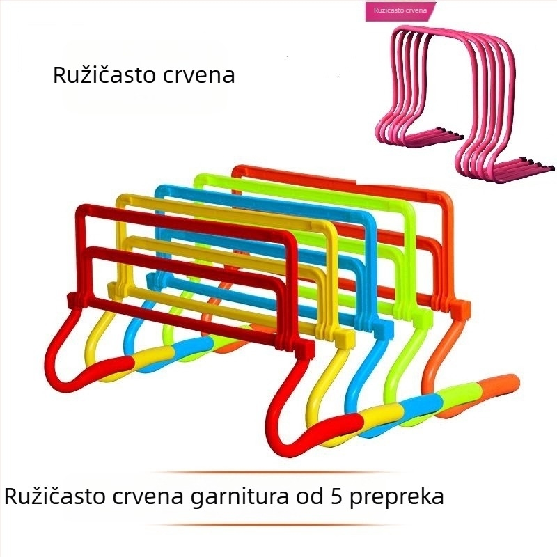 Prilagodljivi kućni okvir za trening s preprekama — za nogomet, košarku i atletiku (mali okvir za prepreke)