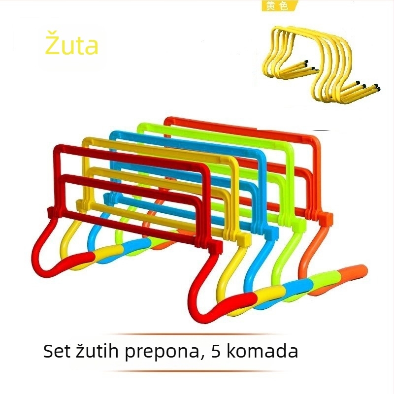 Prilagodljivi kućni okvir za trening s preprekama — za nogomet, košarku i atletiku (mali okvir za prepreke)