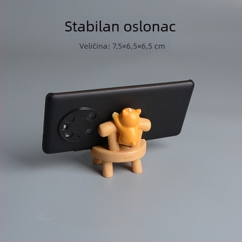 Crtić mačka i Shiba Inu – držač za telefon i tablet, figurica od smole