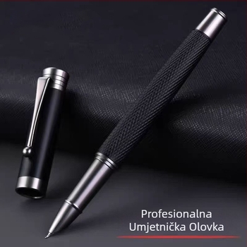 Metalno pero za poslovno pisanje, glatko pisanje, vrh od nehrđajućeg čelika, rotacijski sustav dotoka tinte, model 175