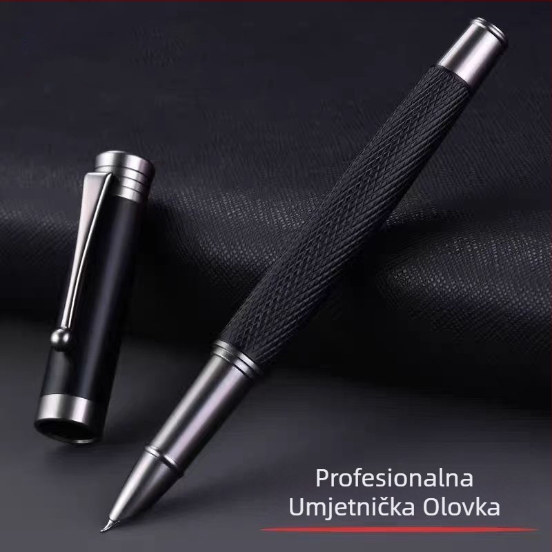 Metalno pero za poslovno pisanje, glatko pisanje, vrh od nehrđajućeg čelika, rotacijski sustav dotoka tinte, model 175