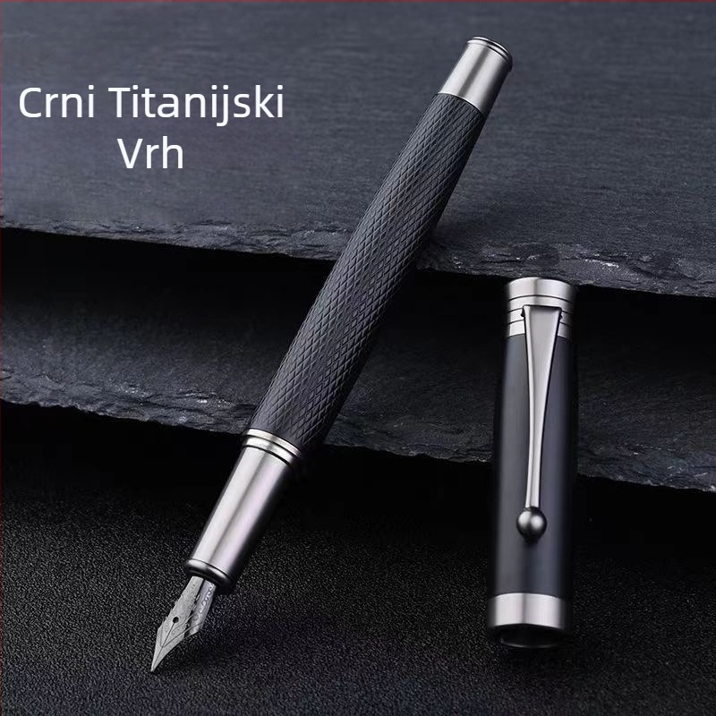 Metalno pero za poslovno pisanje, glatko pisanje, vrh od nehrđajućeg čelika, rotacijski sustav dotoka tinte, model 175