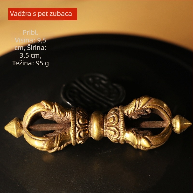 Petokraka vajra, veliki ručno izrađeni dekorativni predmet