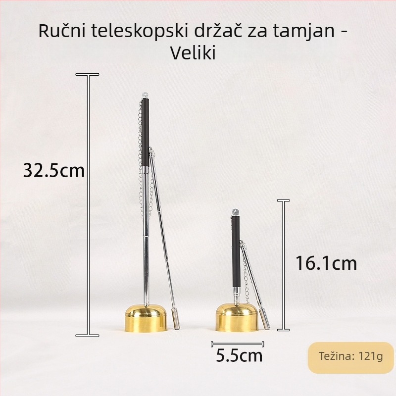 Bakrena ručna zvončica za budističke rituale, pjevanje i recitiranje
