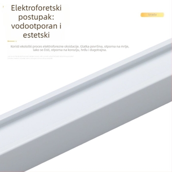 Električna šina za zavjese s ležajnim kolima, debeli aluminijski ravni tračnici, montaža na plafon, pribor za zavjese