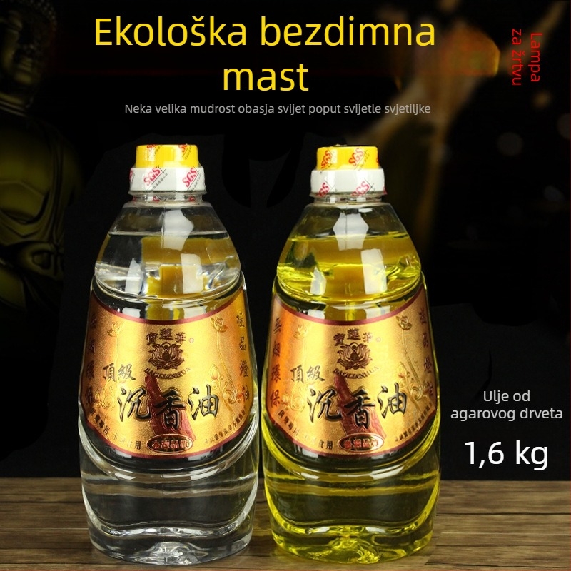 Ulje lampice od agarwooda za budističke lampe s dugim vijekom trajanja, ručna izrada, 1,6 kg