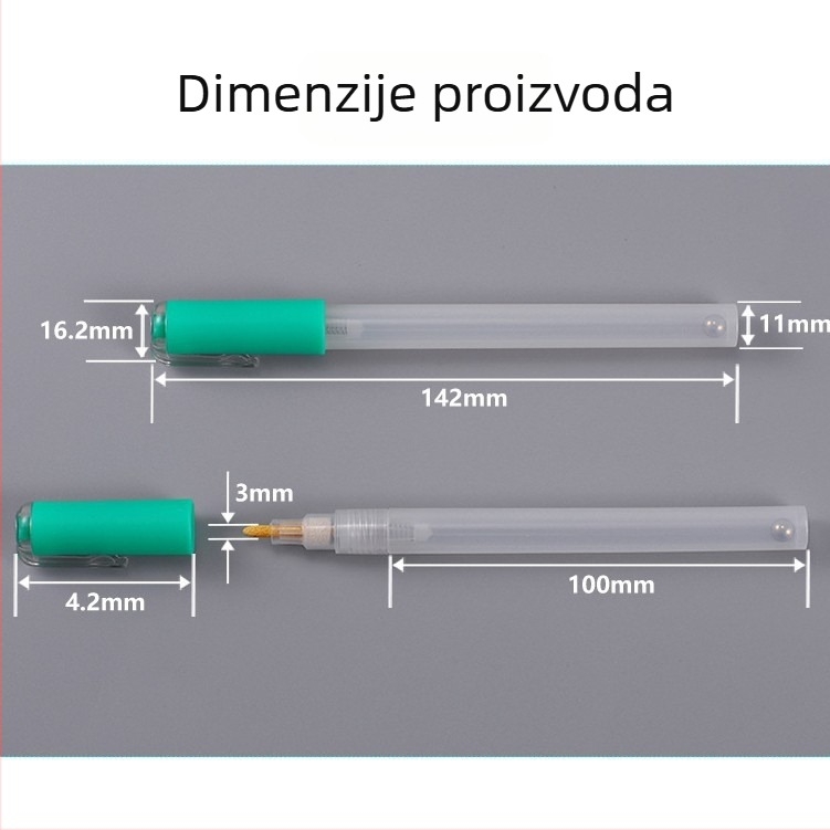 Prazan tubus markera, plastični držač za punjenje tintom, 3 mm