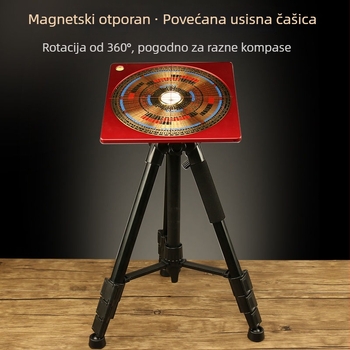 Laserski infracrveni držač kompasa sa usisnom čašom, profesionalni Feng Shui stalak s tripodom, štap kompasa i libela