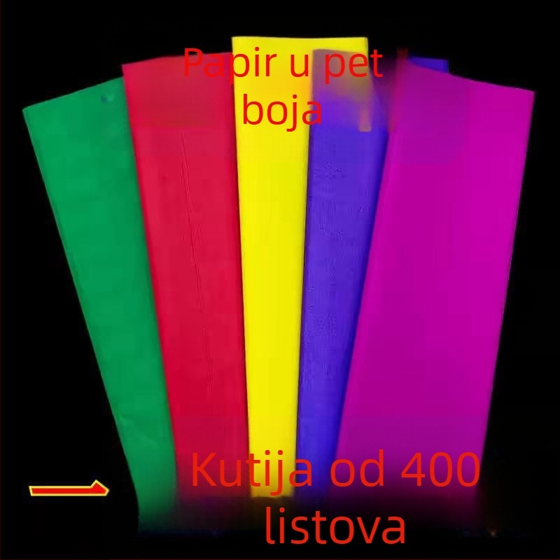 Bezdima žuti papir za montažu, luksuzan, ekološki prihvatljiv, univerzalan, papir s pet boja za vjerske ceremonije