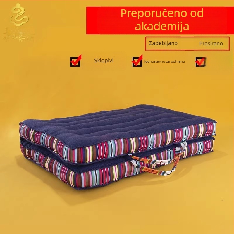 Prijenosni jastuk za koljena i meditaciju, sklopivi futon, deblji, za kućnu upotrebu