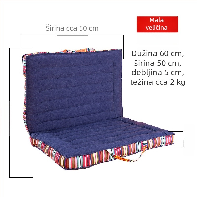 Prijenosni jastuk za koljena i meditaciju, sklopivi futon, deblji, za kućnu upotrebu