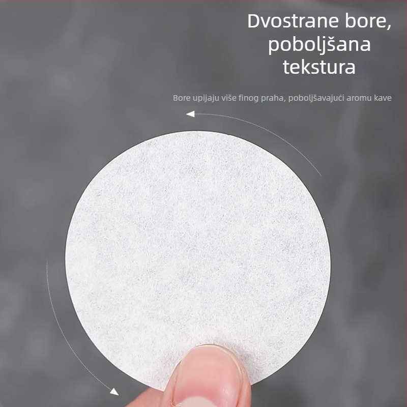 Filter papir za kavu za moka lonac i francusku prešu, okruglog oblika