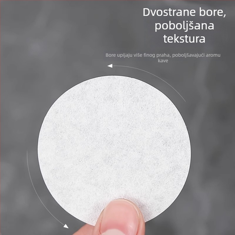 Filter papir za kavu za moka lonac i francusku prešu, okruglog oblika