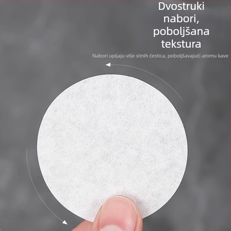 Filter papir za kavu za moka lonac i francusku prešu, okruglog oblika