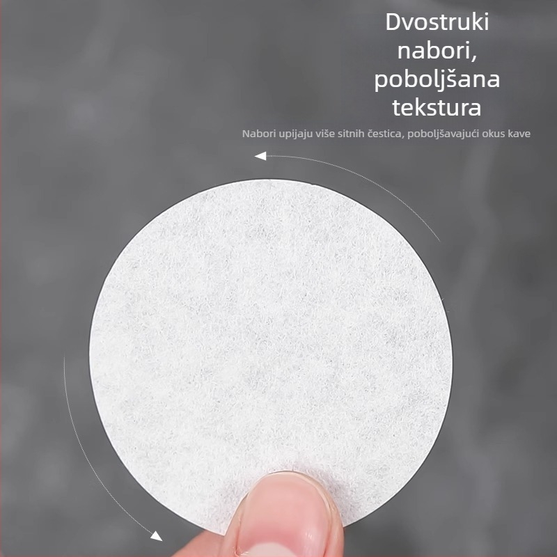 Filter papir za kavu za moka lonac i francusku prešu, okruglog oblika