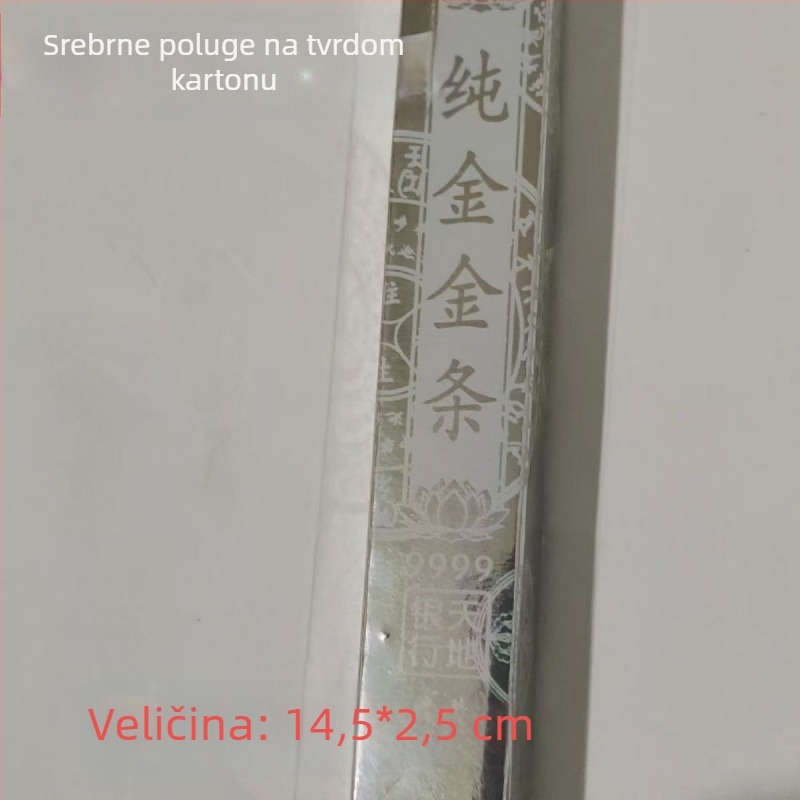 Ručni presavijeni papirnati zlatni štapići s visokim sjajem, bez ljepila, polu završeni ukrasi za spaljivanje