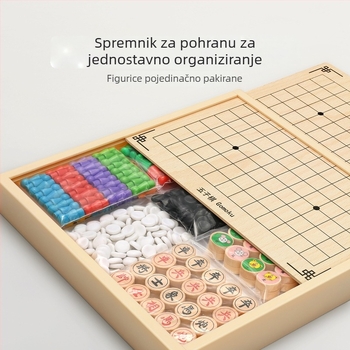 Edukativna društvena igra za djecu: Flying Chess i Gomoku — višefunkcionalna šahovska ploča, sve-u-jednom