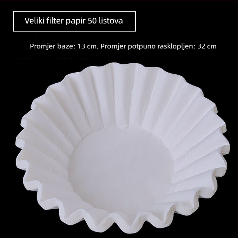 Američkog stila jednokratni filter papir za aparat za kafu i kuhanje čajeva – ručno izrađeno, visoke kvalitete