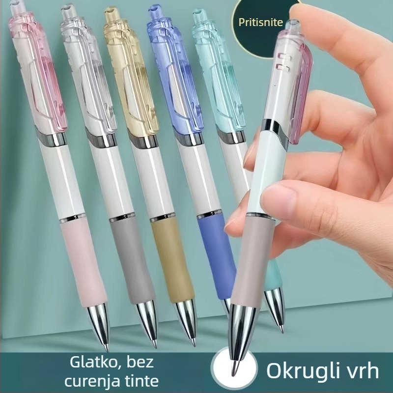 Gumbom aktivirano gel pero K35, karbonsko, 0,5 mm, višebojno, za učenike, potpisivanje na konferencijama i uredski pribor