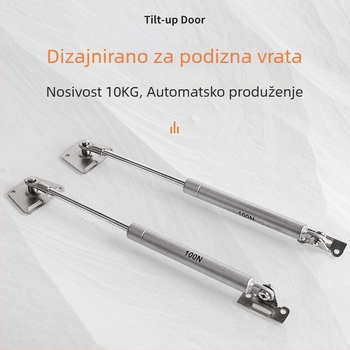 Gasna opruga za preklopna vrata ormarića, teleskopska šipka, hardver za namještaj