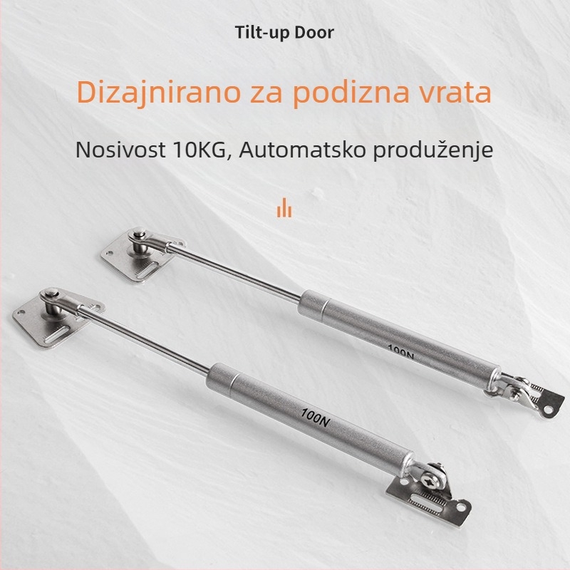 Gasna opruga za preklopna vrata ormarića, teleskopska šipka, hardver za namještaj