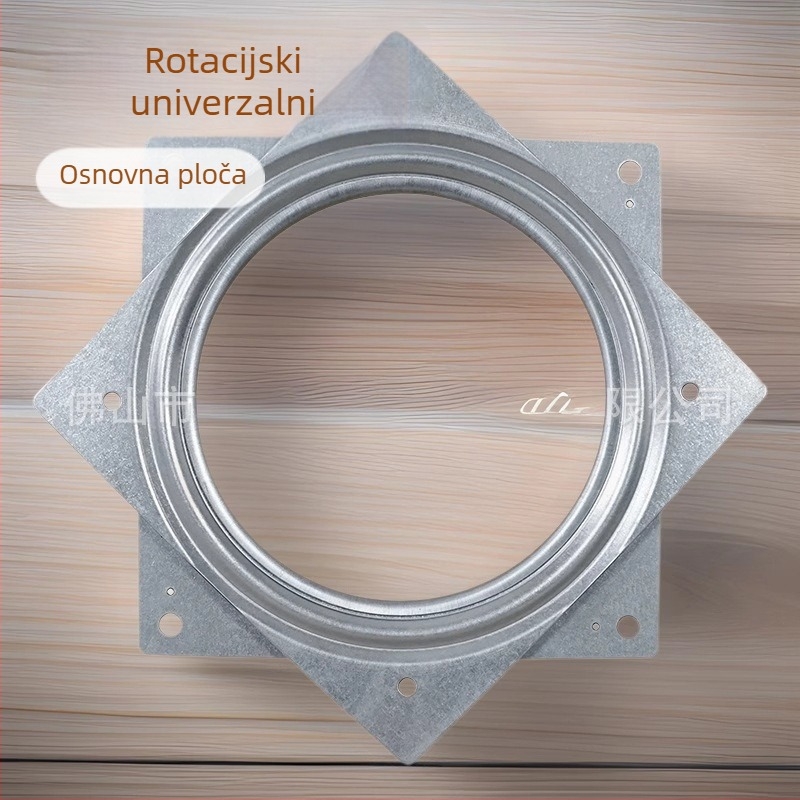 Tianqin Hardware — 6-inčni galvanizirani šuplji kvadratni okretni disk, teška nosivost, pribor za vitrine i TV ormariće