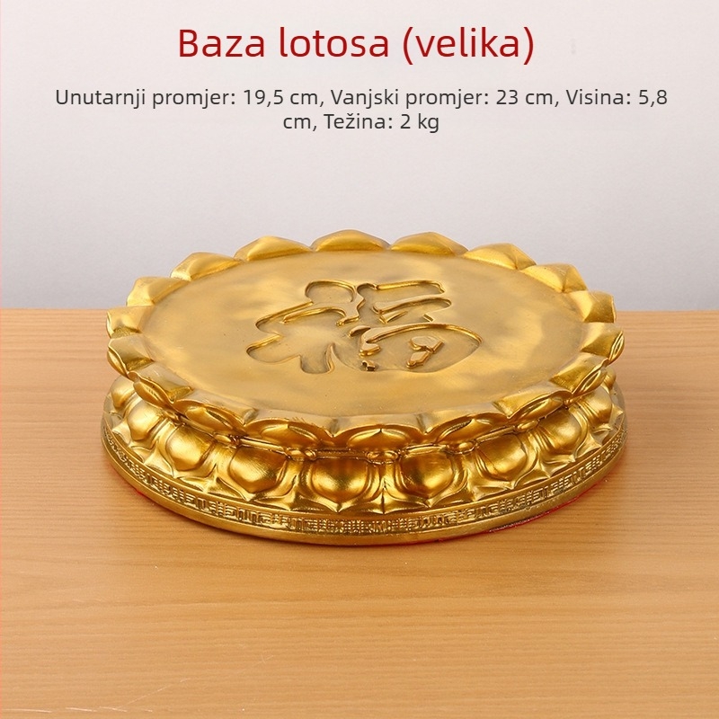 Mesingana lotus podstavec za kip Guanyin Bodisatva – podignuta baza budističkih skulptura