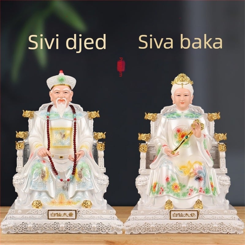 Taoističke božanstva za kućni oltar, statue od smole