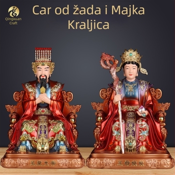 Jade car i Kraljica Majka za kućni oltar – budističke statue od smole