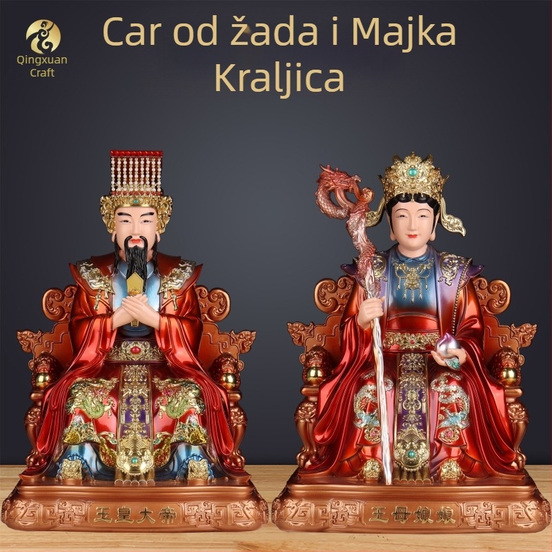 Jade car i Kraljica Majka za kućni oltar – budističke statue od smole