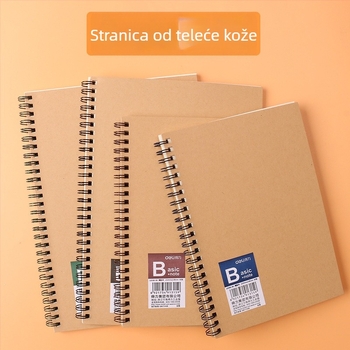 Deli LA560-06 spiralna bilježnica od kraft papira, format A5/B5