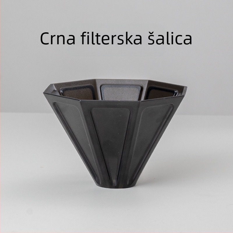 Keramički šalica za filtriranje kave za ručno kuhanje, osmerokutni filtar, filtr za mljevenu kavu, kućni kuhinjski pribor za kavu