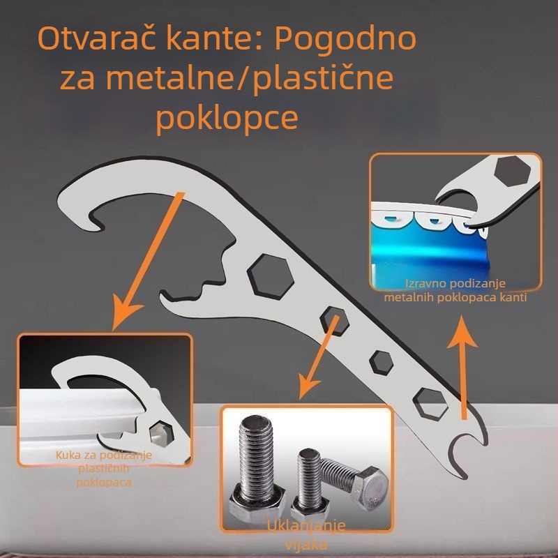 Alat za otvaranje poklopca bačve ulja i dizanje bačve