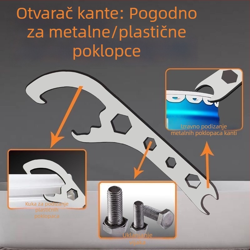 Alat za otvaranje poklopca bačve ulja i dizanje bačve