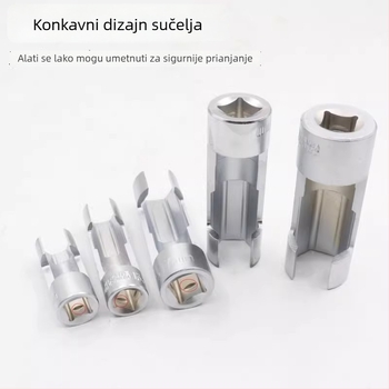 9-dijelni set za demontažu gorivnog cijevi uz ključ za senzor kisika i skup alata za popravak gorivovoda